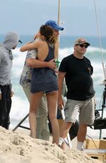 XHARLOTTE LAWRENCE and Vince Vaughn Filming Season 2 of Bad Monkey in Los Angeles 05/20/2025