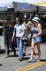 ZOEY and MADELYN DEUTCH Out with Their Mom LEA THOMPSON in Los Angeles 05/11/2025
