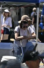ZOEY and MADELYN DEUTCH Out with Their Mom LEA THOMPSON in Los Angeles 05/11/2025