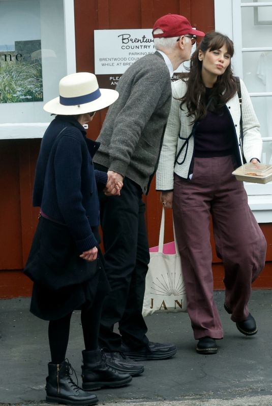 ZOOEY DESCHANEL Out for Lunch with Her Parents in Brentwood 05/04/2025