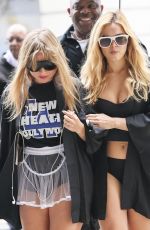 ADDISON RAE and LEXEE SMITH Outside BBC Studios in London 06/10/2025