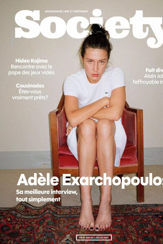ADELE EXARCHOPOULOS in Society Magazine France, June 2025