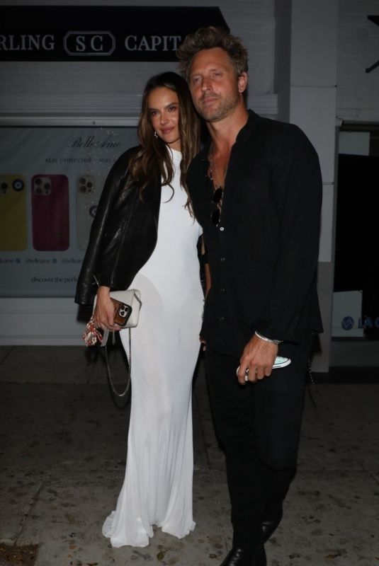 ALESSANDRA AMBROSIO and Buck Palmer Night Out with Friends at Mr Chow in Beverly Hills 06/16/2025