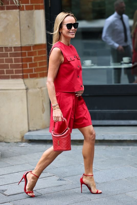 AMANDA HOLDEN Arrives at Heart Radio Studios in London 06/24/2025