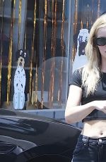 ANNABELLE WALLIS Bringing Her Dog for Grooming in Los Angeles 06/28/2025