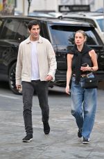 ASHLEY BENSON and Brandon Davis Out for Dinner Date at Sushi Park in West Hollywood 06/05/2025