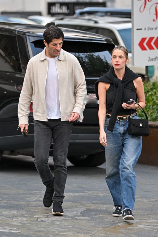 ASHLEY BENSON and Brandon Davis Out for Dinner Date at Sushi Park in West Hollywood 06/05/2025