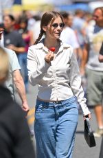 BARBARA PALVIN and Dylan Sprouse Out Shopping at a Farmers Market in Los Angeles 06/29/2025
