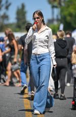 BARBARA PALVIN and Dylan Sprouse Out Shopping at a Farmers Market in Los Angeles 06/29/2025