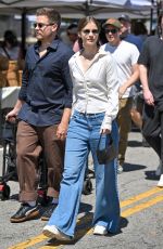 BARBARA PALVIN and Dylan Sprouse Out Shopping at a Farmers Market in Los Angeles 06/29/2025
