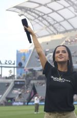 BECKY G at Angel City FC vs NC Courage in Los Angeles 06/14/2025