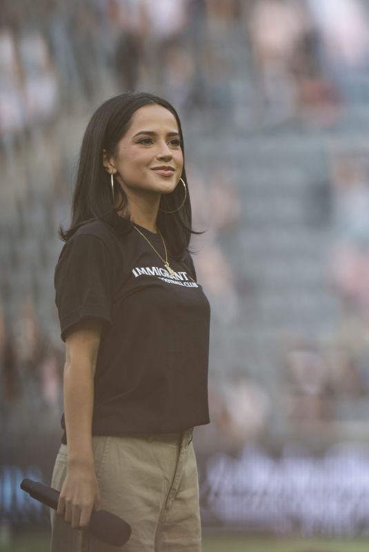 BECKY G at Angel City FC vs NC Courage in Los Angeles 06/14/2025