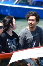 BILLIE EILISH and Nat Wolff at a Water Taxi in Venice 06/07/2025