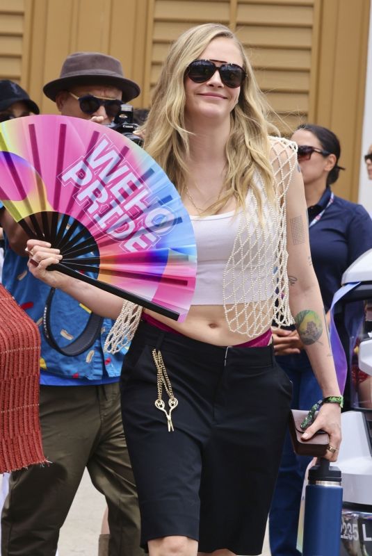 CARA DELEVINGNE Arrives at WeHo Pride in Los Angeles 06/01/2025