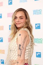 CARA DELEVINGNE at WeHo Pride Icons Award Ceremony in West Hollywood 06/01/2025