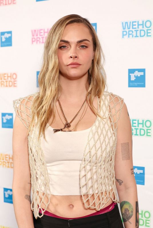 CARA DELEVINGNE at WeHo Pride Icons Award Ceremony in West Hollywood 06/01/2025