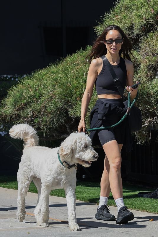 CARA SANTANA Out with Her Dog in Beverly Hills 06/03/2025