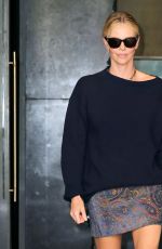 CHARLIZE THERON Leaves Late Night with Seth Meyers 06/24/2025