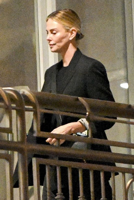 CHARLIZE THERON Leaves Sushi Park with Friends 06/03/2025