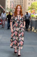 CHRISTINA HENDRICKS Arrives at NBC Studios in New York City 06/12/2025