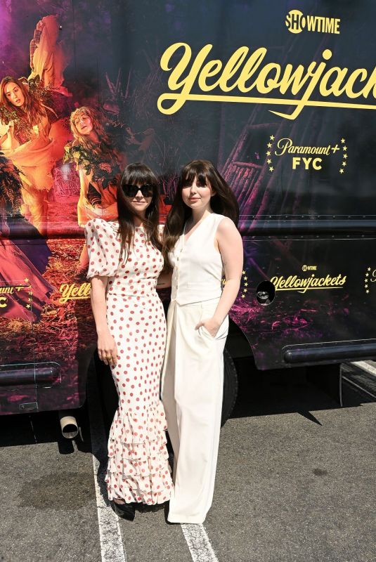 CHRISTINA RICCI and SAMMI HANRATTY at Yellowjackets FYC Ice Cream Truck at Newport TV Fest in Newport Beach 06/07/2025