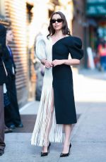 CRISTINA MILIOTI Arrives and Leaves Late Show with Stephen Colbert in New York City 06/04/2025
