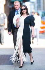 CRISTINA MILIOTI Arrives and Leaves Late Show with Stephen Colbert in New York City 06/04/2025