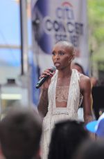 CYNTHIA ERIVOA Performs at Today Citi Concert Series at Rockefeller Plaza in New York City 06/06/2025