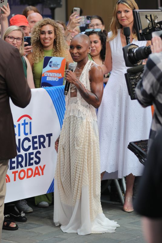 CYNTHIA ERIVOA Performs at Today Citi Concert Series at Rockefeller Plaza in New York City 06/06/2025