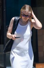 DAKOTA FANNING Visits a Hair Salon in Los Angeles 06/16/2025