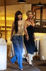 DAKOTA JOHNSON and KATE HUDSON Out for Dinner at Pierluigi in Rome 06/28/2025