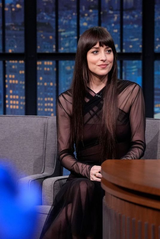 DAKOTA JOHNSON at Late Night with Seth Meyers 06/05/2025