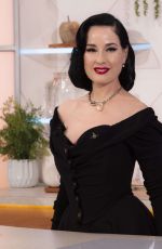 DITA VON TEESE at Lorraine TV Show in London 01/22/2025