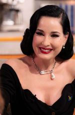 DITA VON TEESE at Lorraine TV Show in London 01/22/2025