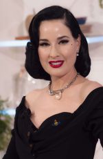 DITA VON TEESE at Lorraine TV Show in London 01/22/2025