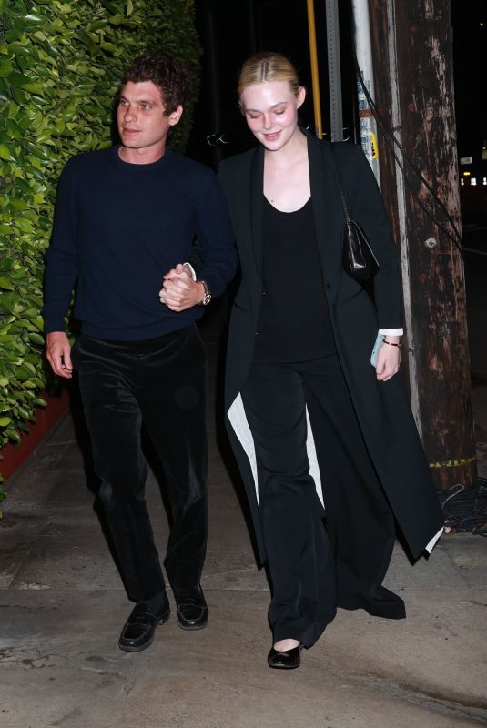 ELLE FANNING and Gus Wenner Enjoy a Date Night at Giorgio Baldi in Santa Monica 06/01/2025