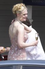 ELLE FANNING on the Set of Margo