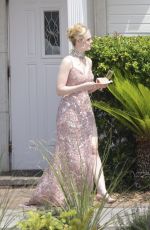 ELLE FANNING on the Set of Margo