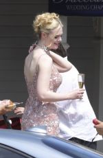 ELLE FANNING on the Set of Margo