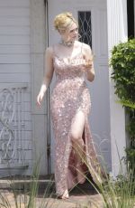 ELLE FANNING on the Set of Margo