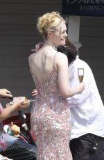 ELLE FANNING on the Set of Margo