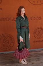 ELODIE FREGE at French Tennis Open at Roland Garros in Paris 05/30/2025