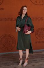 ELODIE FREGE at French Tennis Open at Roland Garros in Paris 05/30/2025