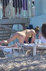 ELSIE HEWITT in Bikini at Beach in Palm Beach 03/16/2025