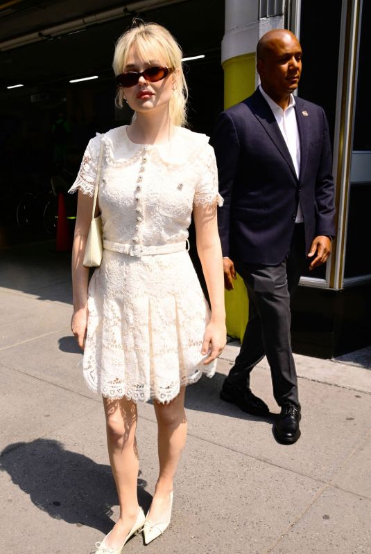 EMILY ALYN LIND Arrives at Empire State Building in New York City 06/11/2025
