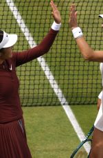 EMMA RADUCANU and KATIE BOUTLER at HSBC Championships in London 06/09/2025