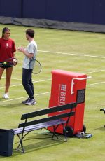 EMMA RADUCANU at a Practice Session at HSBC Championships in London 06/09/2025