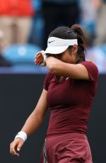 EMMA RADUCANU at First Round of Lexus Eastbourne Open in Eastbourne 06/24/2025