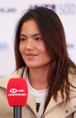 EMMA RADUCANU at Meets with Media at HSBC Championships in London 06/08/2025