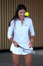 EMMA RADUCANU at Practice and Media Sessions Ahead of Wimbledon in London 06/28/2025